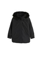 Violeta By Mango Violeta By Mango Detachabled Faux Fur Hood Anorak