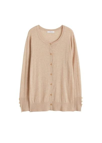 Violeta By Mango Violeta By Mango Buttons Speckled Cardigan