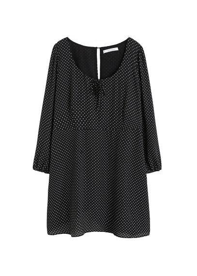 Violeta By Mango Violeta By Mango Bow Polka-dot Dress