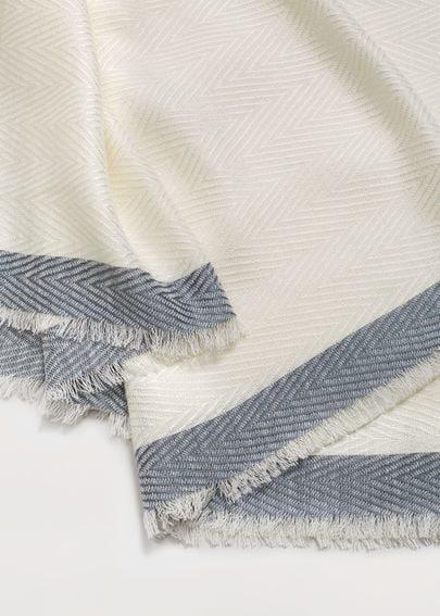 Violeta By Mango Violeta By Mango Contrast Trim Scarf