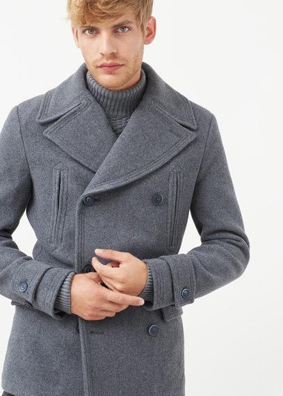 Mango Man Mango Man Wool Peacoat