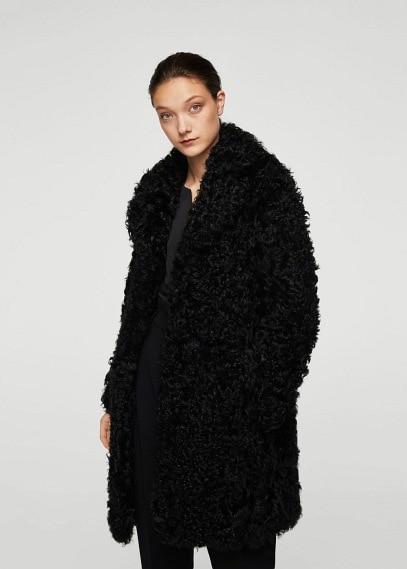 Mango Mango  Fur Boucl Coat
