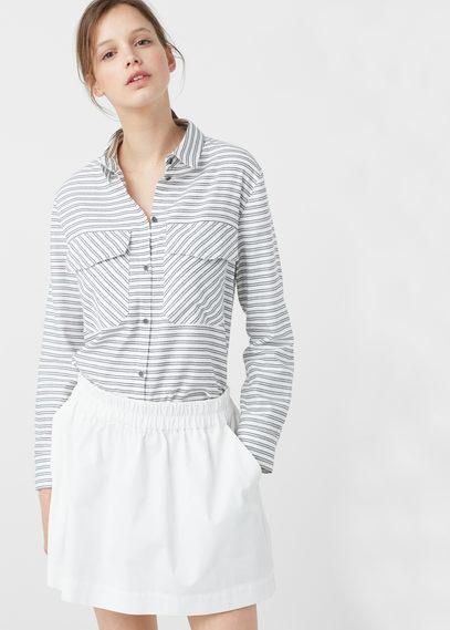 Mango Mango Chest-pocket Printed Shirt