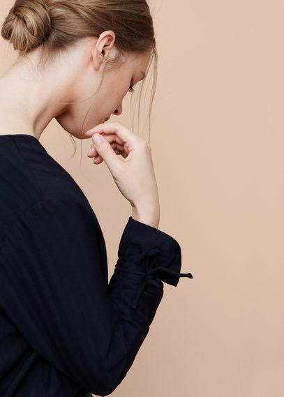 Violeta By Mango Violeta By Mango Stripe Texture Blouse