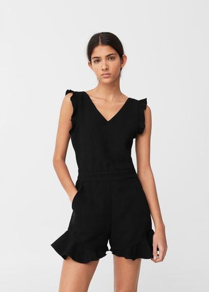 Mango Mango Ruffleds Jumpsuit