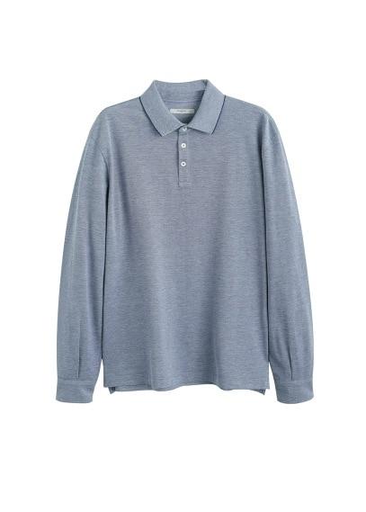 Mango Man Mango Man Patterned Cotton Polo Shirt