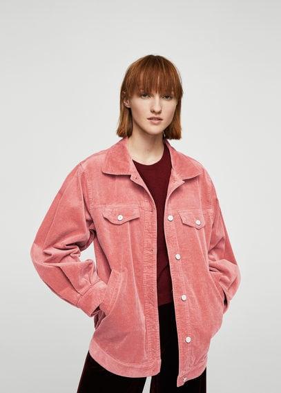 Mango Mango Corduroy Oversize Jacket