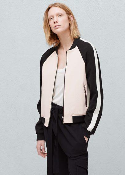 Mango Mango Contrast Bomber
