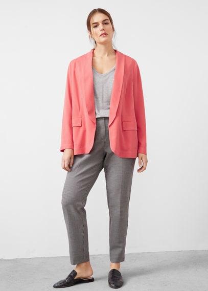 Violeta By Mango Violeta By Mango Tencel Fabric Blazer