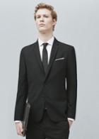 Mango Man Micro Check Suit Blazer