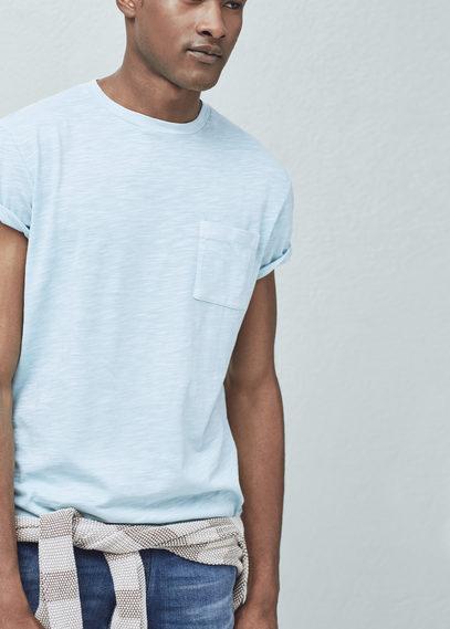 Mango Man Mango Man Pocket Cotton T Shirt