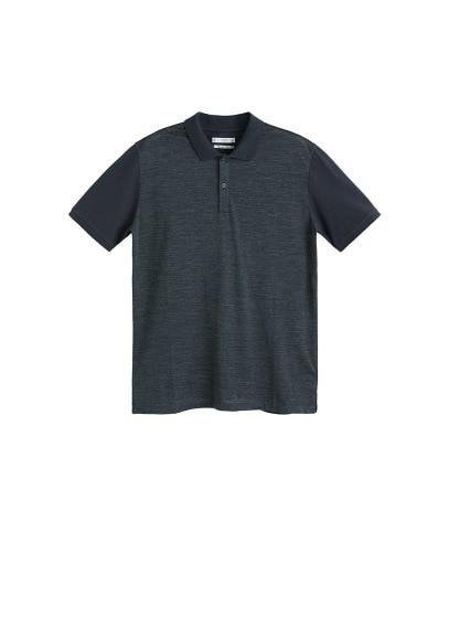 Mango Man Mango Man Contrast Wool Polo Shirt