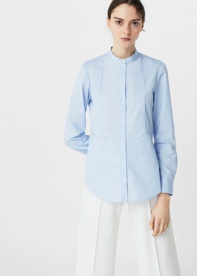 Mango Mango Trim Cotton Shirt