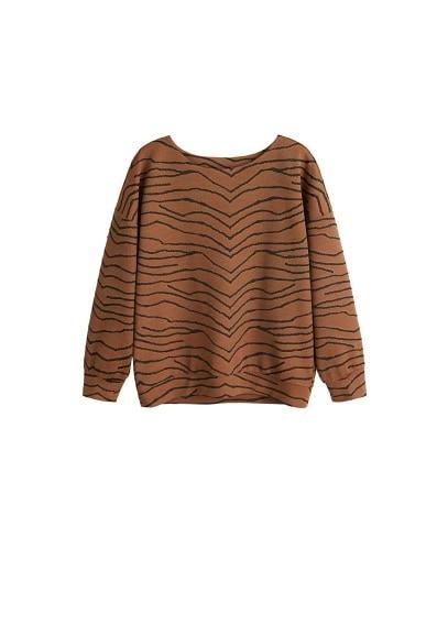 Mango Mango Geometric Print Sweatshirt