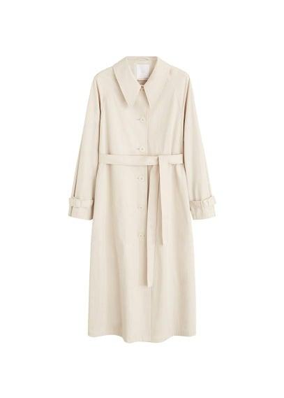 Mango Mango Buttoned Long Trench