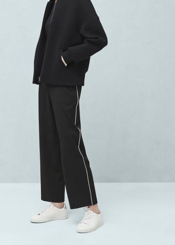 Mango Mango Contrast Trims Trousers