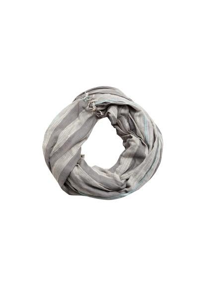 Mango Man Mango Man Cotton End-on-end Striped Scarf