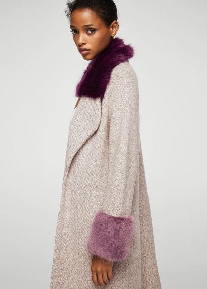 Mango Mango Fluffy Flecked Cardigan