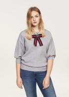 Violeta By Mango Violeta By Mango Pearl Embroidery Appliqu Sweater