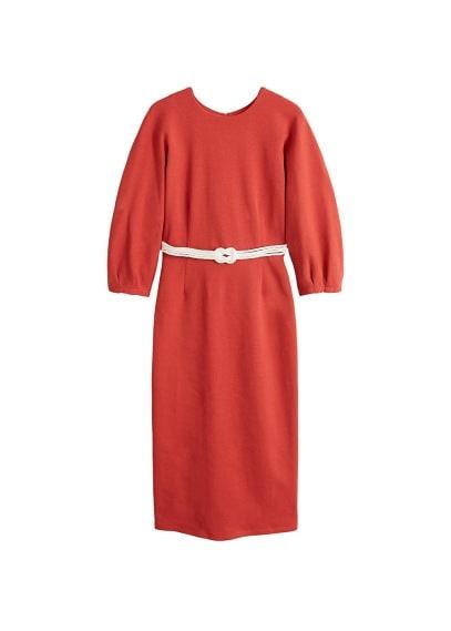 Mango Mango Braided Belt Dress