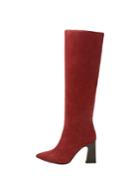 Violeta By Mango Violeta By Mango Leather High-leg Boots