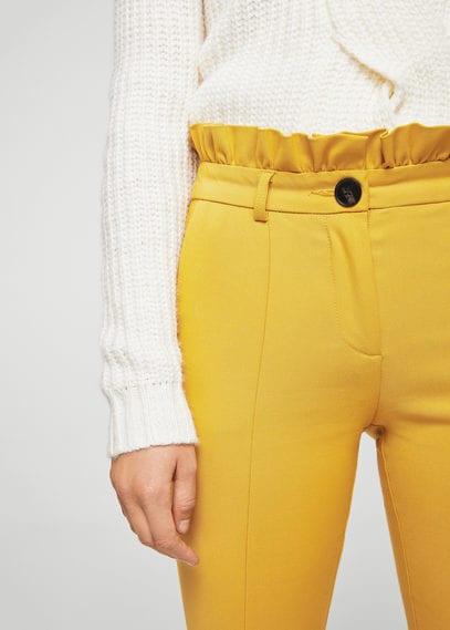 Mango Mango Ruffle Flared Trousers