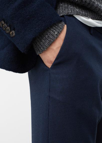 Mango Man Mango Man Mini Houndstooth Trousers