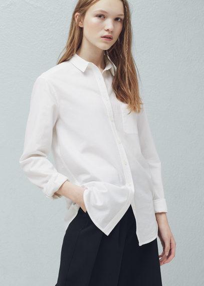 Mango Mango Chest-pocket Cotton Shirt