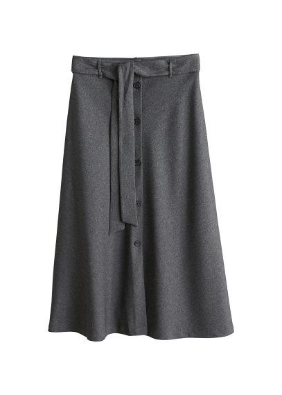 Mango Mango Flight Buttons Skirt