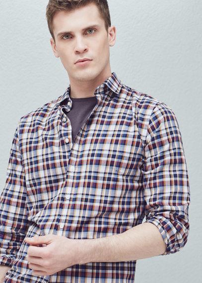 Mango Man Mango Man Modern Slim Check Shirt
