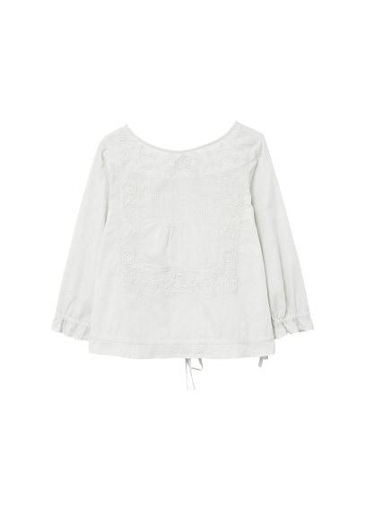 Mango Mango Embroidered Cord Blouse