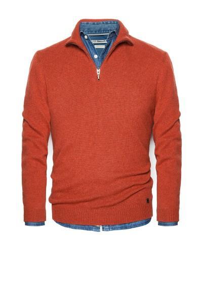 H.e. By Mango Suede Elbow Patch Wool-blend Sweater
