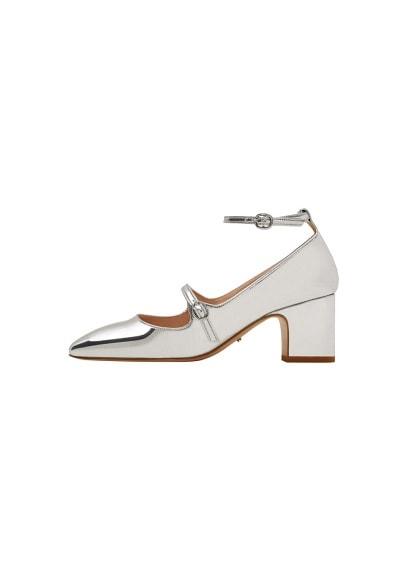 Violeta By Mango Violeta By Mango Straps Metallic Shoes