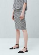 Mango Mango Striped Pencil Skirt