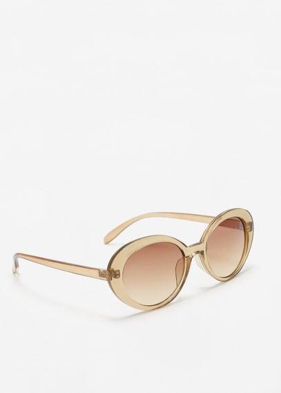Mango Mango Clear Frame Sunglasses