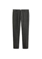 Mango Man Mango Man Herringboned Regular-fit Trousers
