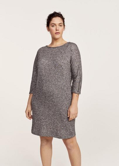 Violeta By Mango Violeta By Mango Metallic Flecked Dress
