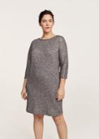 Violeta By Mango Violeta By Mango Metallic Flecked Dress