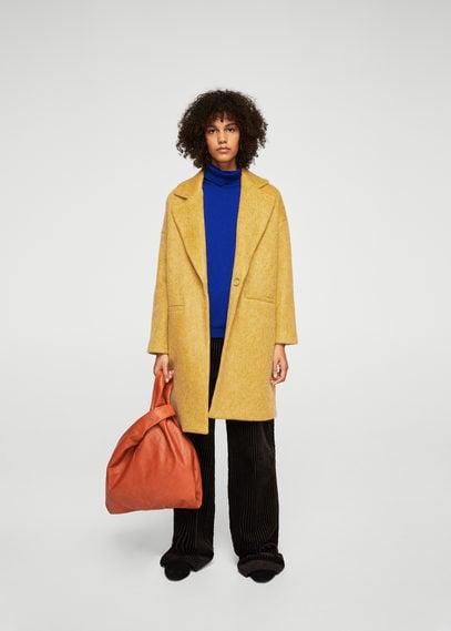 Mango Mango Unstructured Mohair-blend Coat