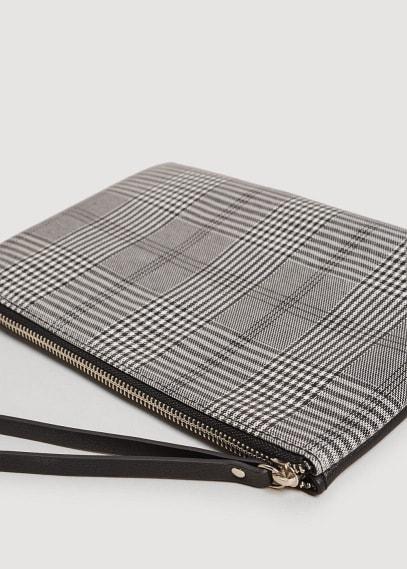 Violeta By Mango Violeta By Mango Medium Checked Cosmetic Bag