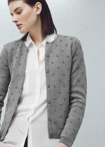 Mango Mango Cotton Appliqus Cardigan