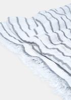 Mango Man Striped Linen-blend Scarf