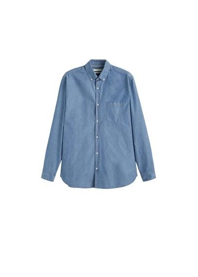 Mango Man Mango Man Structured Cotton Regular-fit Shirt