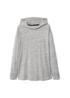 Mango Man Mango Man Flecked Linen Hoodie T-shirt