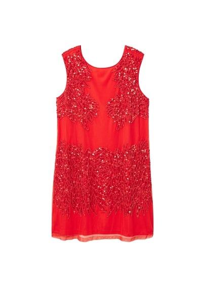 Violeta By Mango Violeta By Mango Sequin Beaded Dress