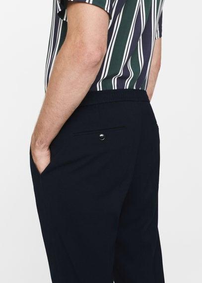 Mango Man Mango Man Pleated Textured Chinos