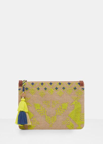 Violeta By Mango Violeta By Mango Embroidered Cosmetic Bag