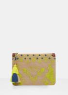 Violeta By Mango Violeta By Mango Embroidered Cosmetic Bag