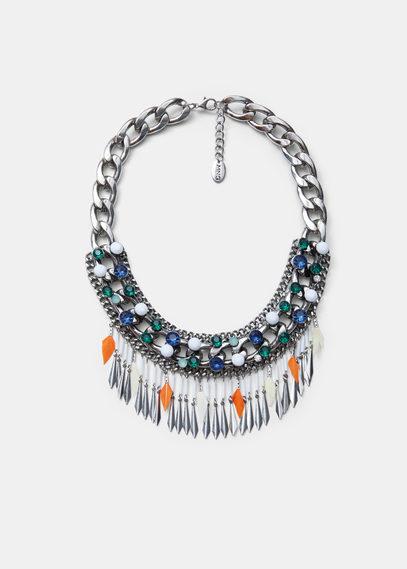 Mango Mango Crystal Link Necklace