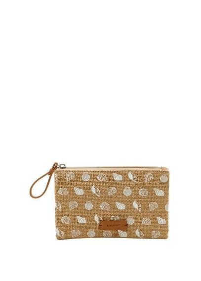 Mango Mango Printed Jute Purse
